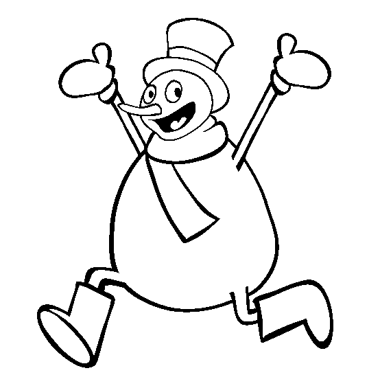 Bałwany kolorowanki